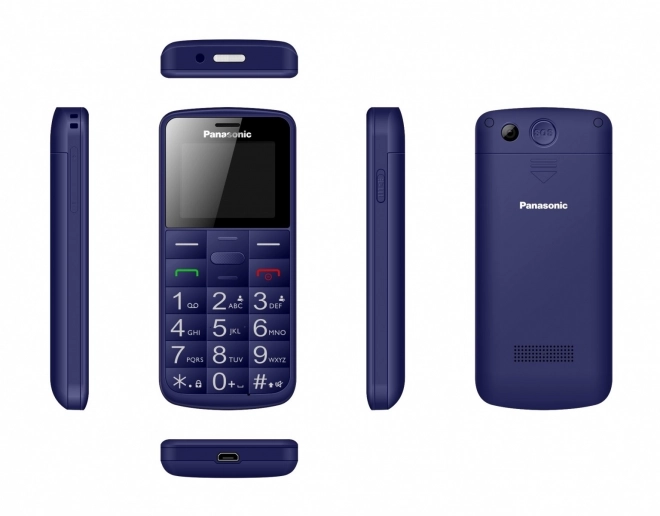 Telefon mobil pentru seniori Panasonic albastru