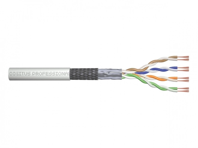 Cablu patch cord teleinformatic categoria 5e ecranat SF/UTP 100m gri