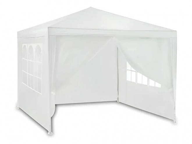 Pavilion de grădină 3x3 m alb cu 4 pereți