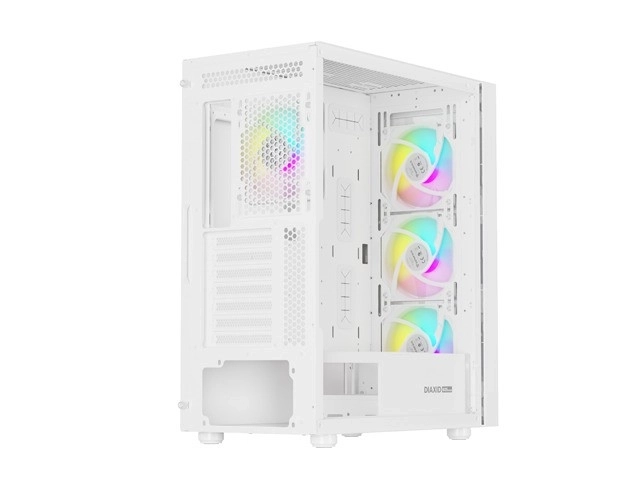 Carcasă pc Genesis Diaxid 605 ARGB Midi Tower Alb