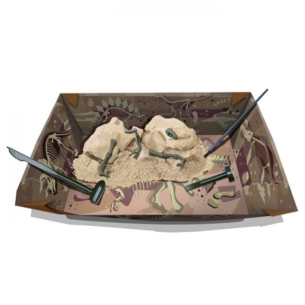 Schelet de dinozaur velociraptor – set de excavare 4M