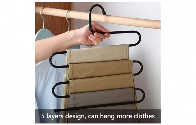 Umeraș pentru pantaloni, 5 perechi, durabil