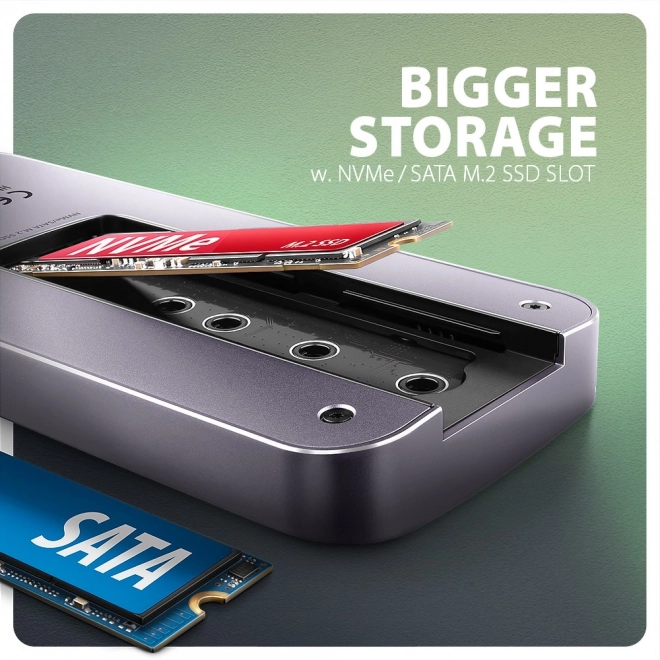 Hub USB-C 6-in-1 AXAGON cu M.2 și HDMI