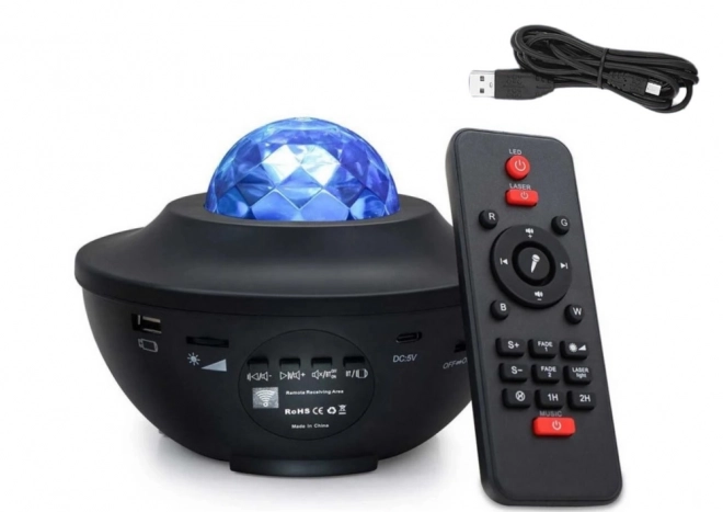 Proiector de stele lampă LED difuzor Bluetooth cu telecomandă