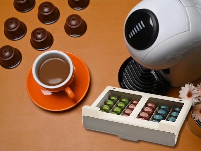 Organizator de capsule cafea cu montare sub dulap pentru Nespresso