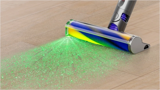 Aspirator vertical Dyson detect slim absolute galben/nichel