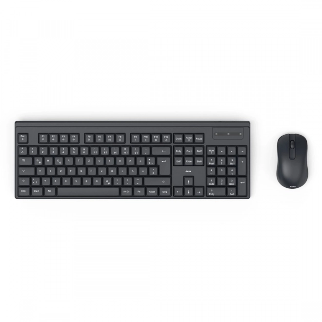 Tastatură și mouse wireless Hama WKM-100 negru