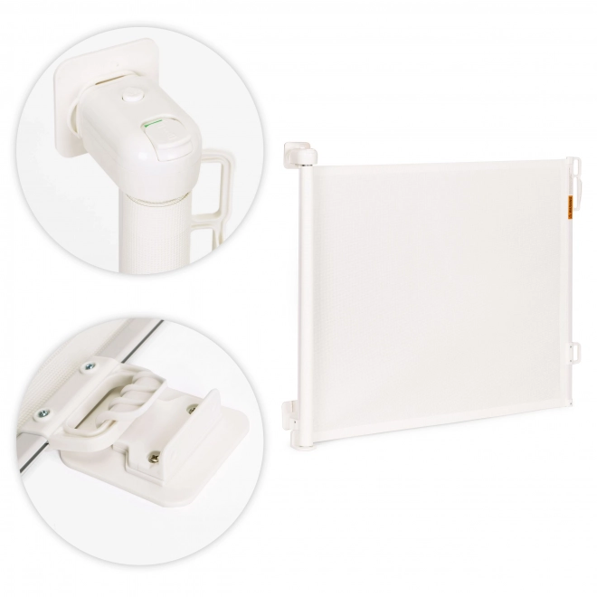 Barieră de siguranță retractabilă Ecotoys pentru scări și uși, 180 cm, beige