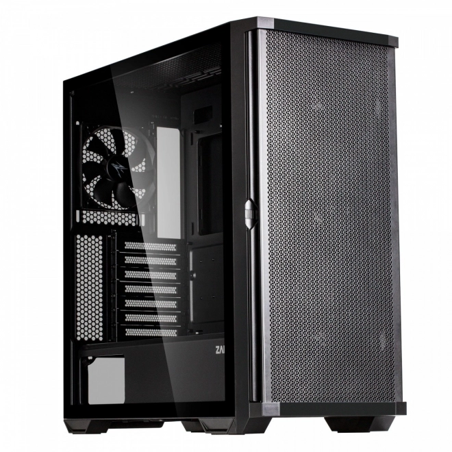 Carcasă Z10 ATX Mid Tower neagră cu ventilator x4