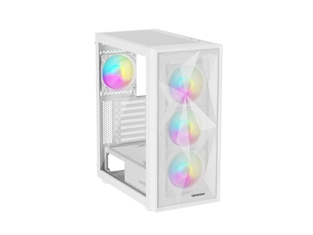 Carcasă pc Genesis Diaxid 605 ARGB Midi Tower Alb