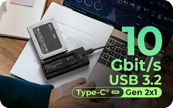 Docking station pentru SSD NVMe M.2 și SATA