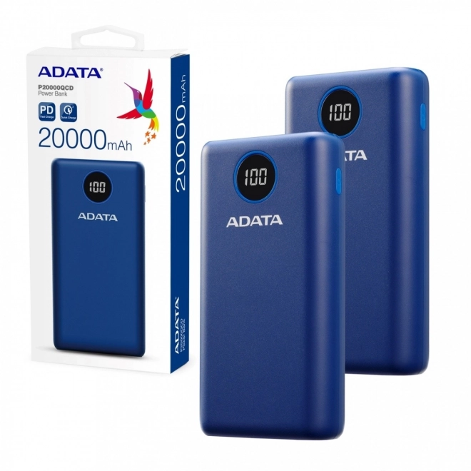 Powerbank ADATA 20000mAh Albastru QC PD