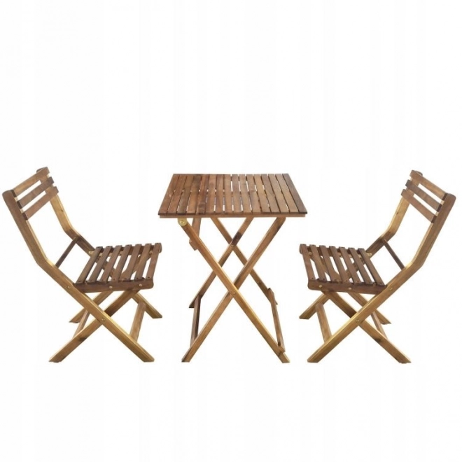 Set mobilier de grădină din lemn de salcâm