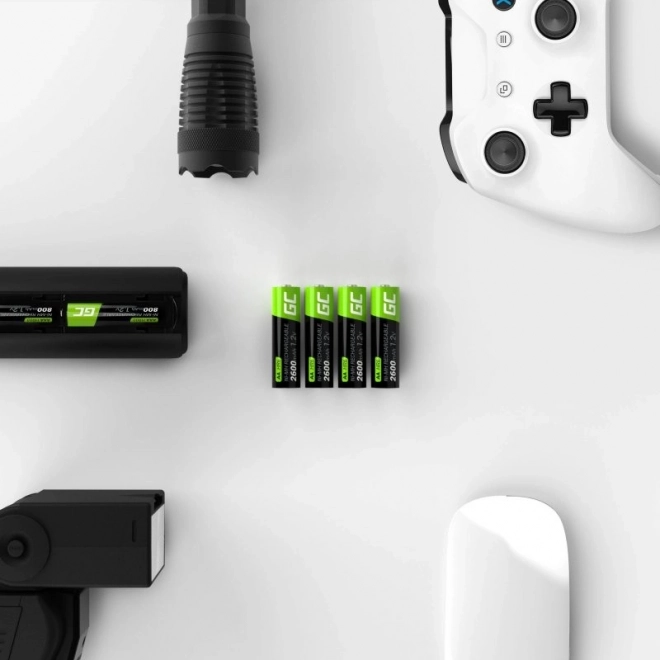 Baterii reîncărcabile AA 2600mAh Green Cell set 16 bucăți