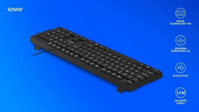 Tastatură cu fir Savio