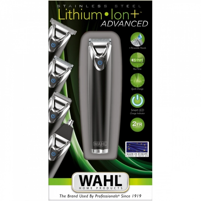 Trymer stainless steel avansat cu baterie litiu-ion