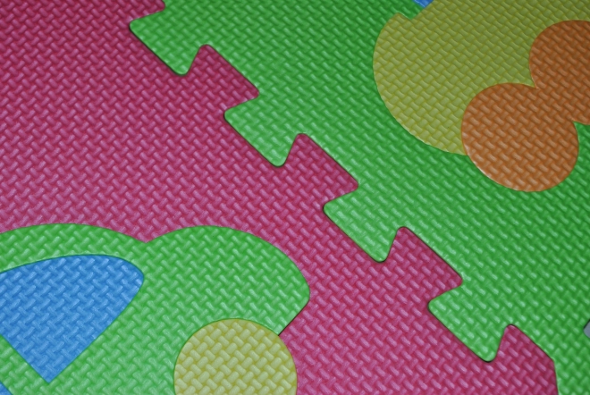 Puzzle din Spumă cu Obiecte pentru Copii