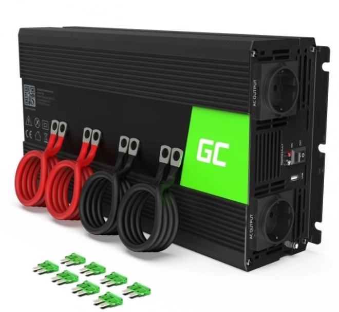 Invertor auto Green Cell 12V la 230V mod sinus