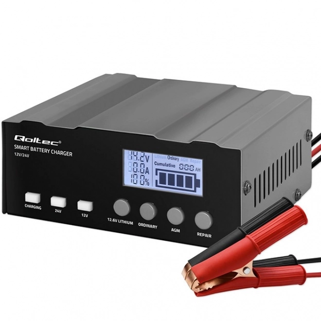 Încărcător inteligent cu microprocesor 12V/24V cu funcție de reparare pentru baterii AGM GEL LiFePO4