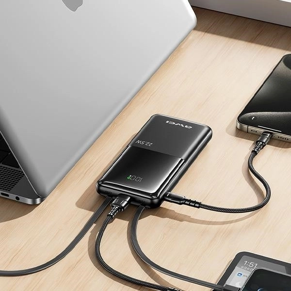 Powerbank 10000mAh cu încărcare rapidă și patru porturi