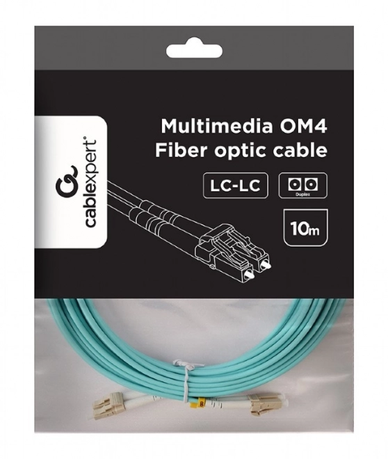 Cablu fibră optică multimodal duplex OM4 50/125 LC/LC 10m