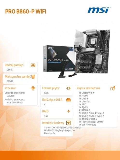 Placă de bază PRO B860-P WIFI