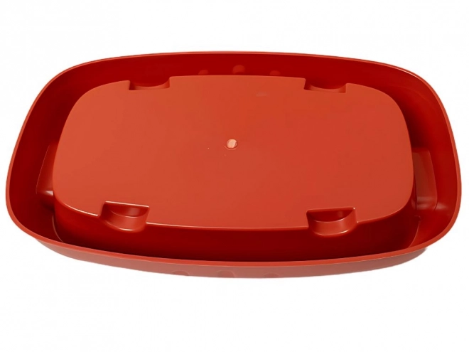 Bol dublu pentru pisici și câini din plastic cu bol detașabil pentru hrană și apă