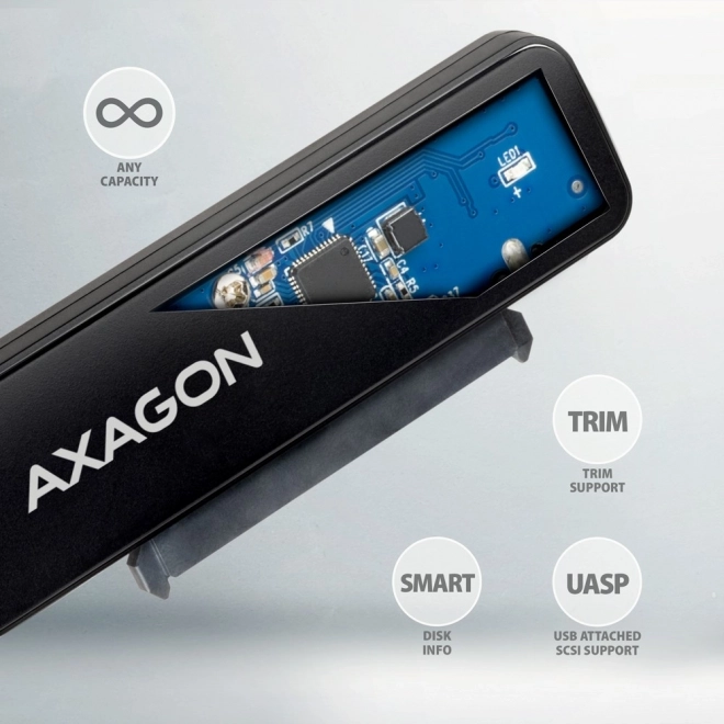 Adaptor USB-C la SATA HDD/SSD AXAGON FASTPort2