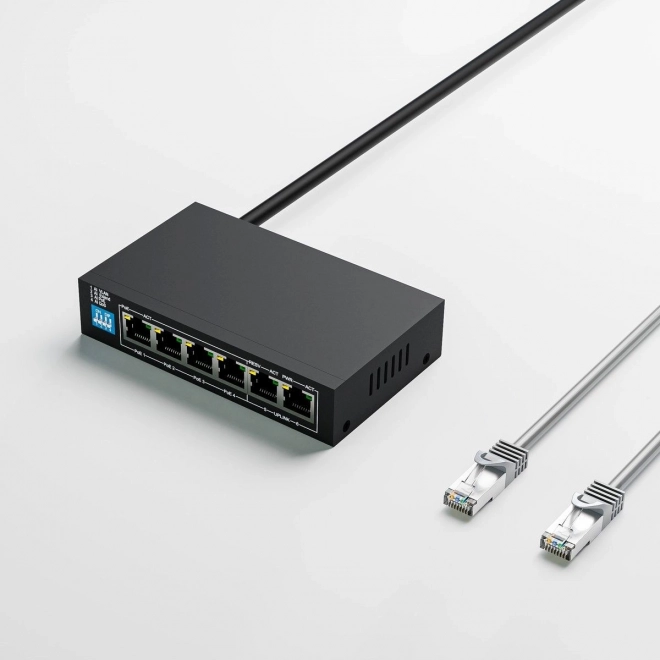 Switch PoE Gigabit cu 4 porturi Krios