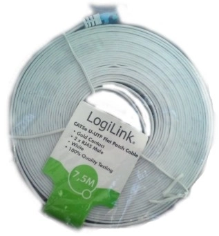 Cablu patch plat LogiLink CAT5e U-UTP 20m