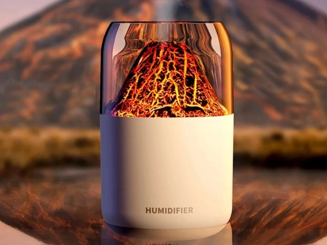 Umidificator ultrasonic led cu aromaterapie