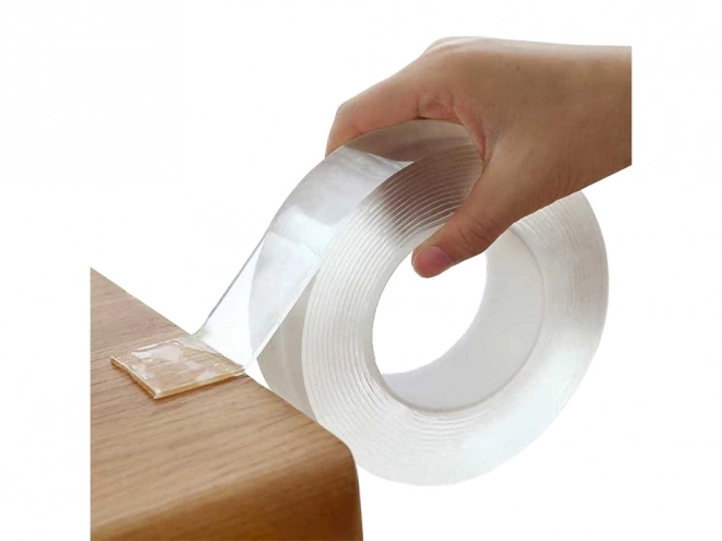 Bandă dublu adezivă transparentă nano puternică 5m
