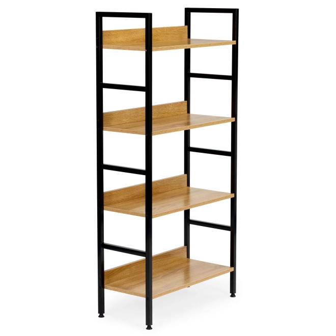 Patru rafturi spațioase din MDF cu decor lemn