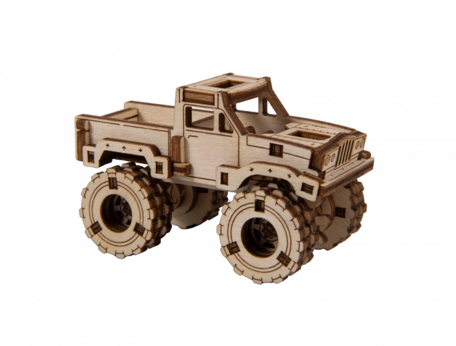 Puzzle 3D din lemn camion monstru