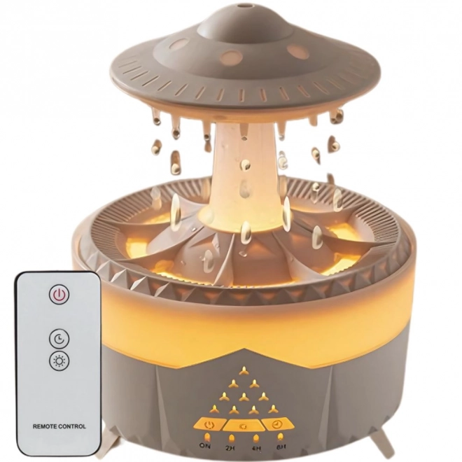 Difuzor de aromă UFO cu umidificator și lampă LED