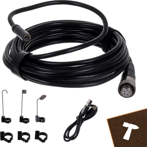 Sondă rigidă de 5 m cu 8 LED-uri și reglare a luminozității