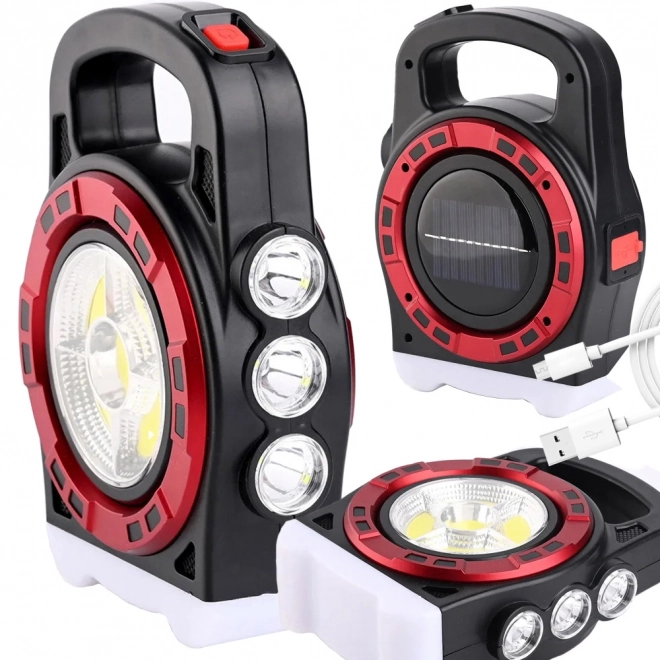 Lampa solară portabilă cu LED și powerbank