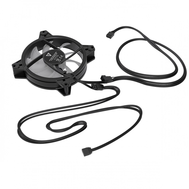 Ventilator reversibil ARGB 120x120x25 negru