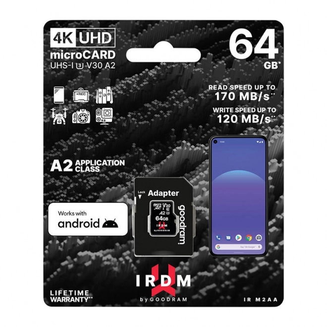 Card memorie microsdxc 64 gb goodram
