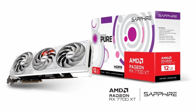Karta grafică AMD Radeon RX 7700 XT Pure 12GB