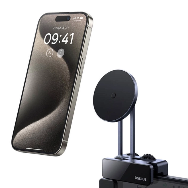 Suport magnetic de bord auto Baseus MaxView gri