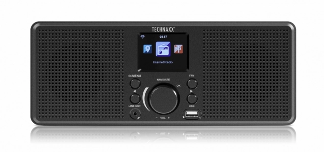 Radio de internet Technaxx cu difuzoare stereo 2x2W și WiFi