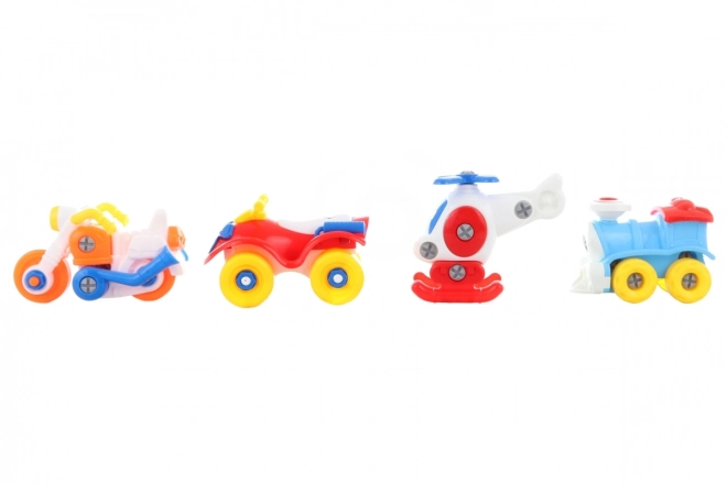 Set de asamblare vehicule pentru copii