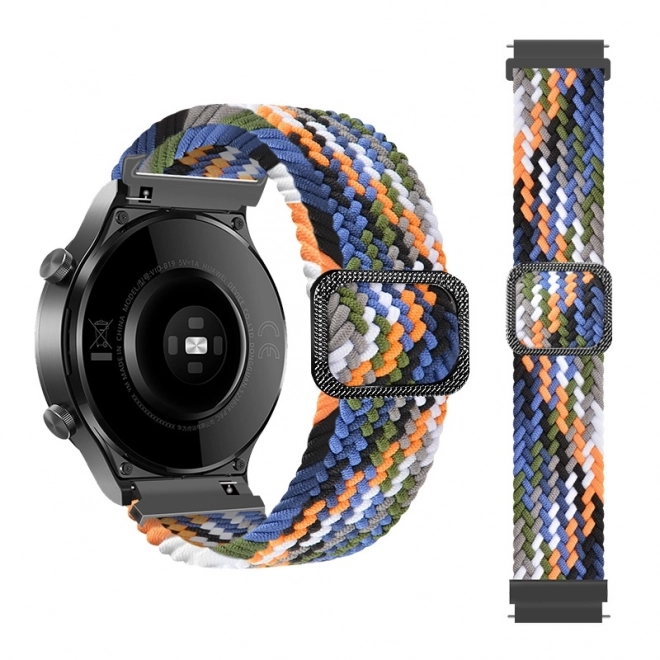 Curea tricotată pentru ceas/smartwatch 22mm Denim/multicolor