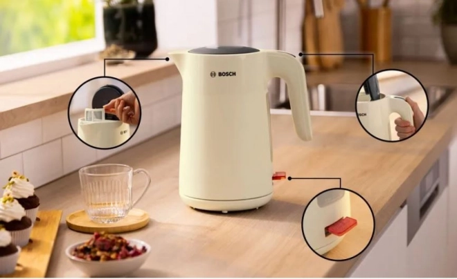 Fierbător bej Bosch MyMoment 1,7l