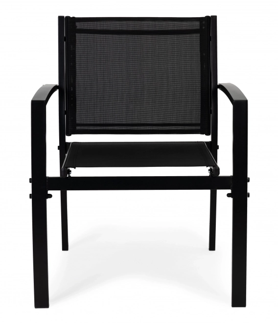Set de mobilier de grădină: masă, bancă, fotolii, metalic