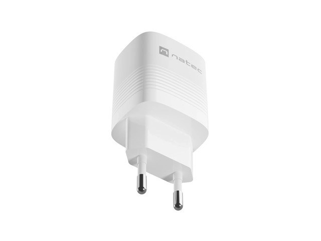 Încărcător de perete Natec Ribera GAN 30W USB-A și USB-C Alb