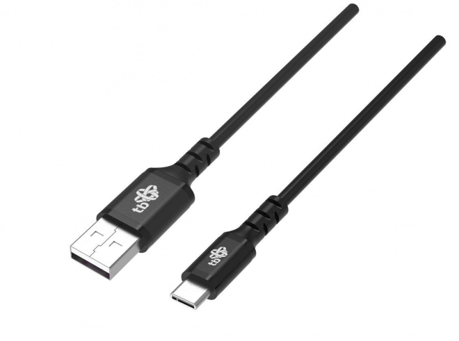 Cablu USB-C 2m din silicon negru cu încărcare rapidă