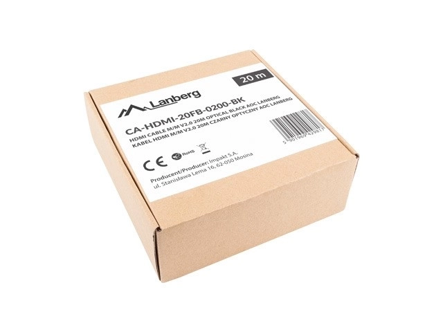 Cablu HDMI Lanberg M/M V2.0 20m Negru