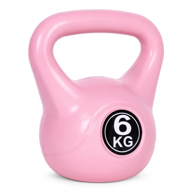 Kettlebell roz 6 kg pentru exerciții ModernHome